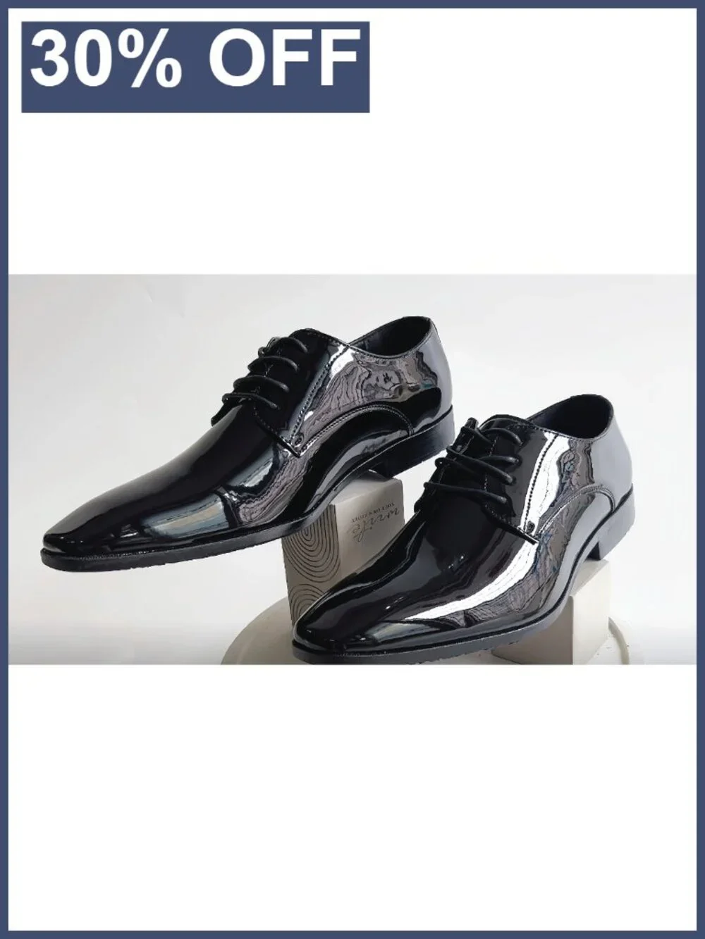Mens Patent Leather Oxford Dress Shoes Formal Wedding Tuxedo Lace-Up
